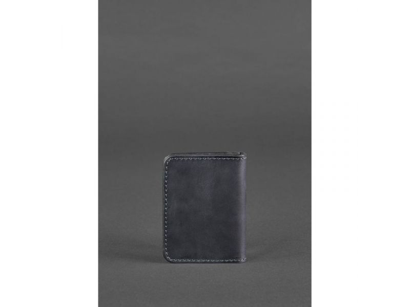 Кожаная обложка для ID-паспорта и водительских прав 4.0 синяя, фото 4