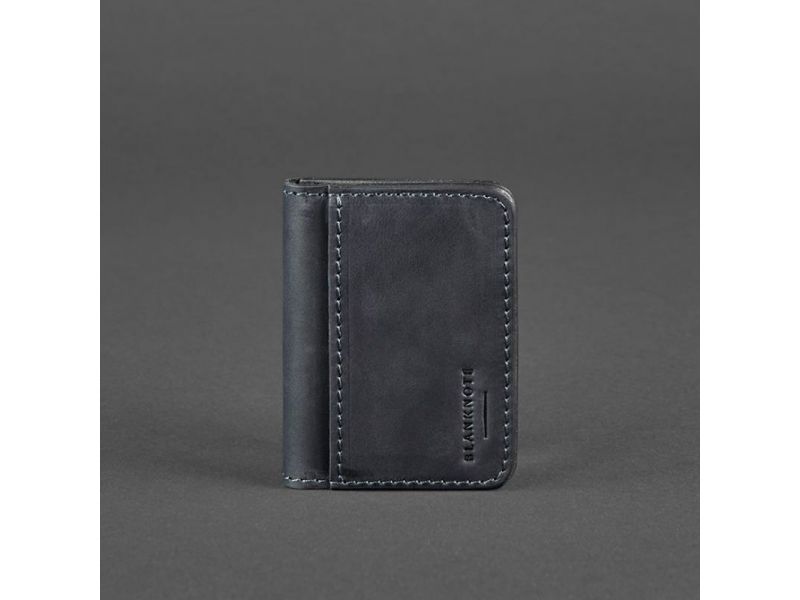 Кожаная обложка для ID-паспорта и водительских прав 4.0 синяя, фото 5