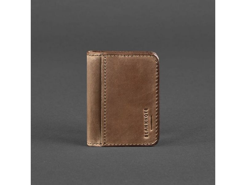 Кожаная обложка для ID-паспорта и водительских прав 4.0 темно-коричневый Crazy Horse, фото 5