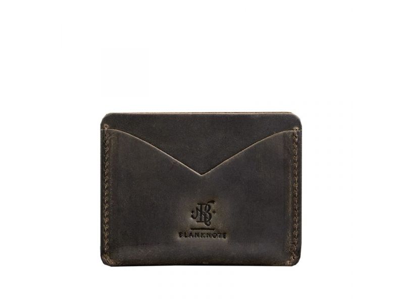 Кожаная визитница 5.0 темно-коричневый Crazy Horse, фото 7