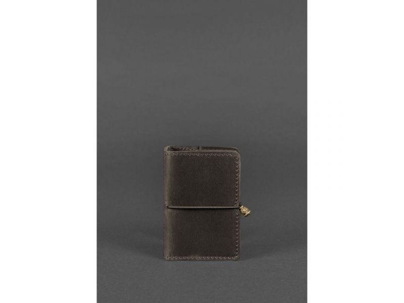 Кожаный кард-кейс 7.0 темно-коричневый Crazy Horse, фото 1