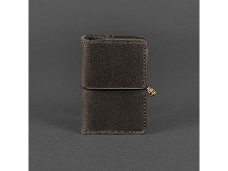 Кожаный кард-кейс 7.0 темно-коричневый Crazy Horse, фото 4