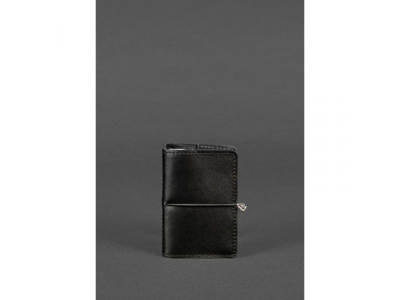 Кожаный кард-кейс 7.0 угольно-черный, фото 1