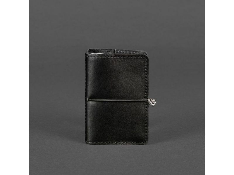 Кожаный кард-кейс 7.0 угольно-черный, фото 4