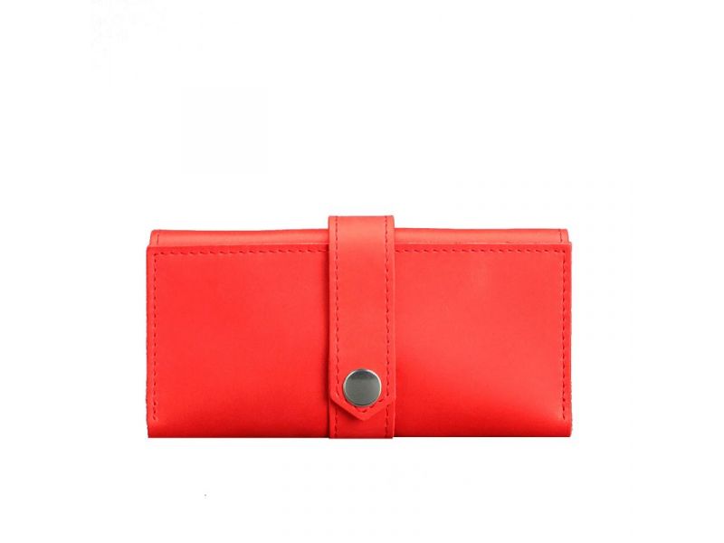 Кожаное женское портмоне 3.0 коралловое, фото 6