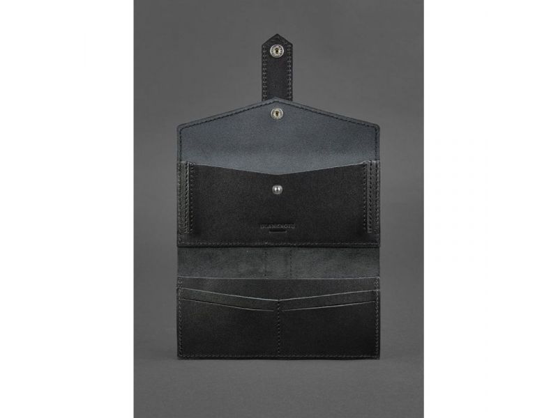 Кожаное портмоне 3.0 черное Krast, фото 3