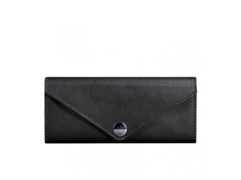 Женский кожаный кошелек Керри 1.0 черный Krast, фото 6