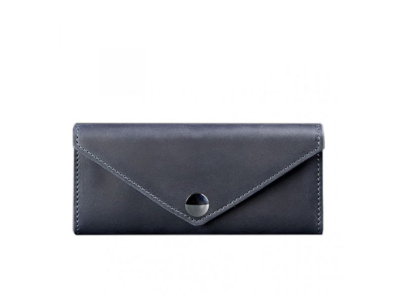 Женский кожаный кошелек Керри 1.0 синий, фото 5