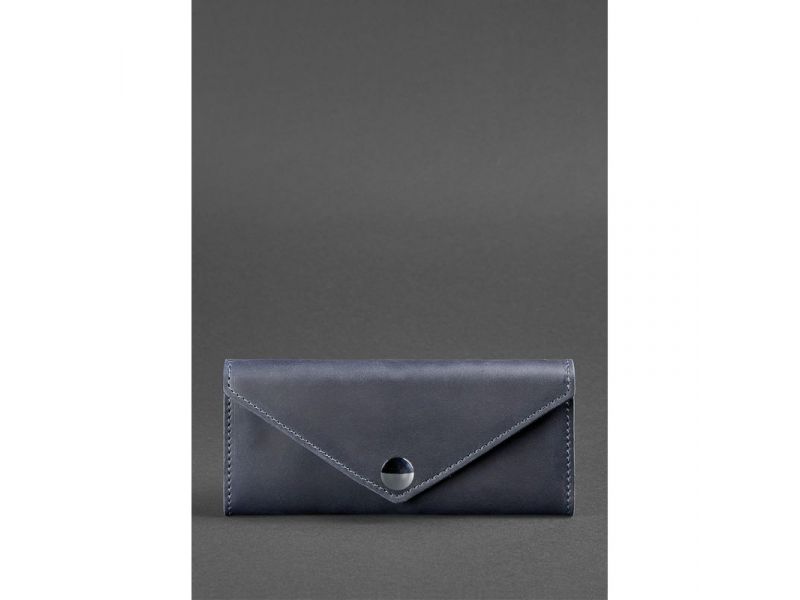 Женский кожаный кошелек Керри 1.0 синий, фото 1