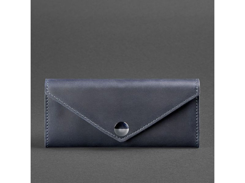 Женский кожаный кошелек Керри 1.0 синий, фото 4