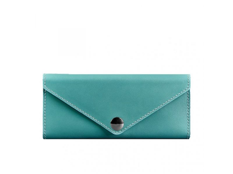 Женский кожаный кошелек Керри 1.0 бирюзовый, фото 7