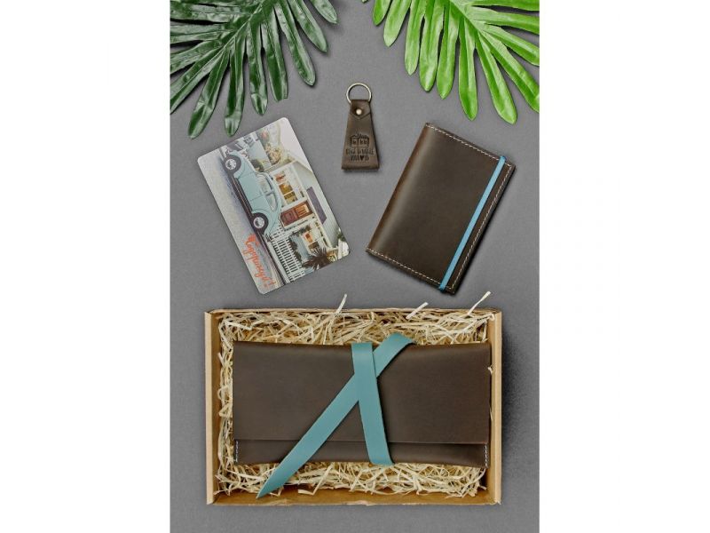 Набор кожаных аксессуаров для путешественника Флоренция, фото 3