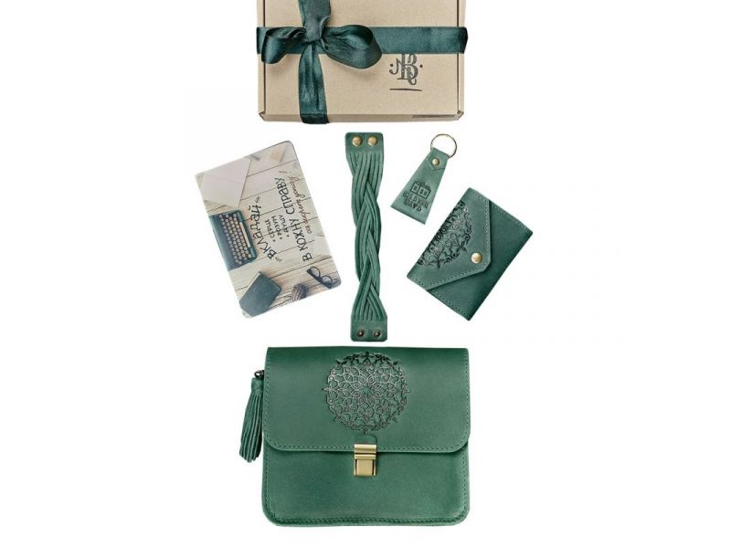 Женский подарочный набор кожаных аксессуаров Монреаль, фото 5