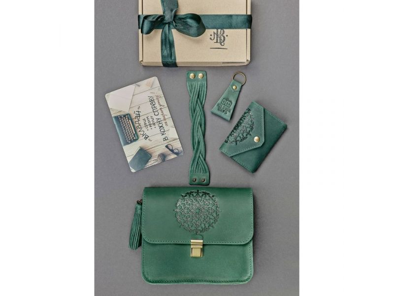 Женский подарочный набор кожаных аксессуаров Монреаль, фото 2