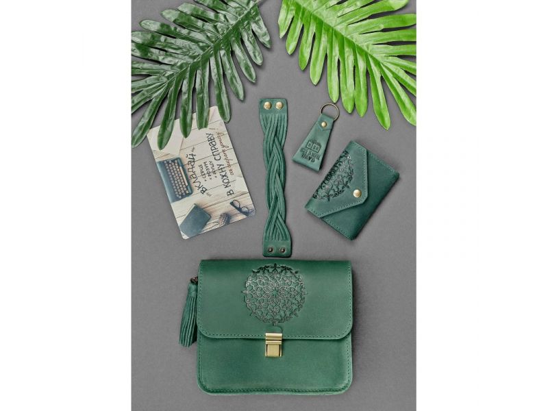 Женский подарочный набор кожаных аксессуаров Монреаль, фото 3