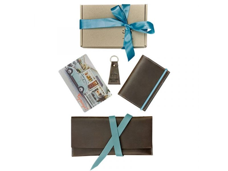 Набор кожаных аксессуаров для путешественника Флоренция, фото 5