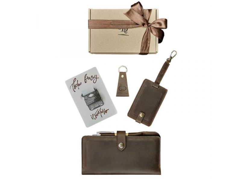 Набор кожаных аксессуаров для путешественника Барселона, фото 4