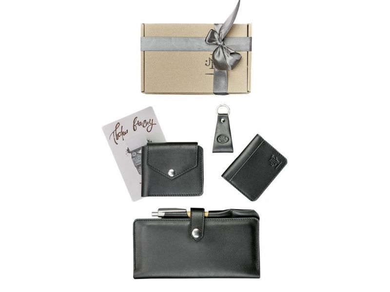 Набор кожаных аксессуаров для путешественника Дублин (кожа krast), фото 5