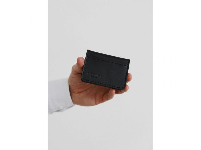 Кожаная обложка для ID-паспорта и водительских прав 4.0 черная, фото 1