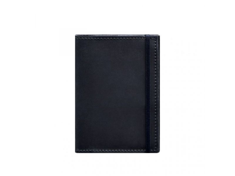 Кожаная обложка для паспорта 1.0 синяя Crazy Horse, фото 6