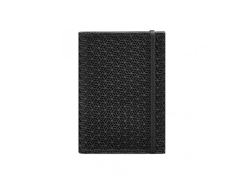 Кожаная обложка для паспорта 2.0 Карбон черная, фото 7