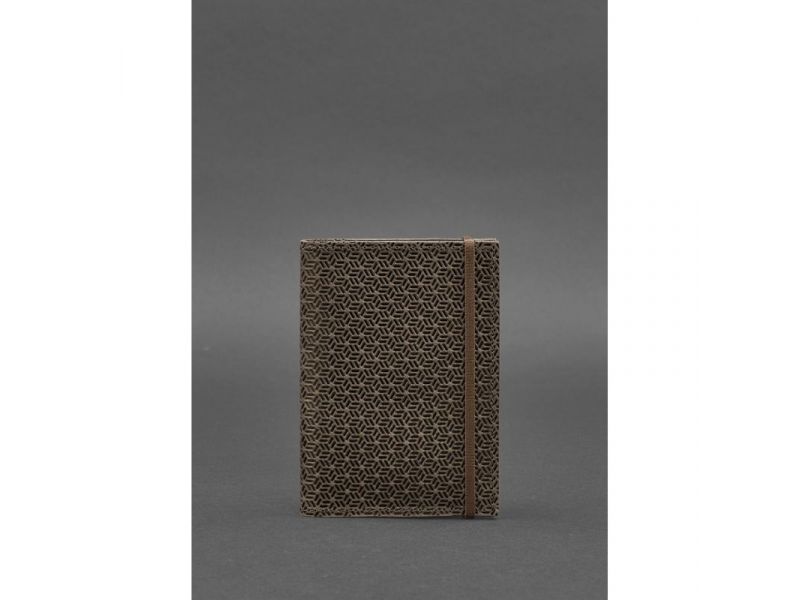 Кожаная обложка для паспорта 2.0 Карбон темно-коричневый Crazy Horse, фото 1