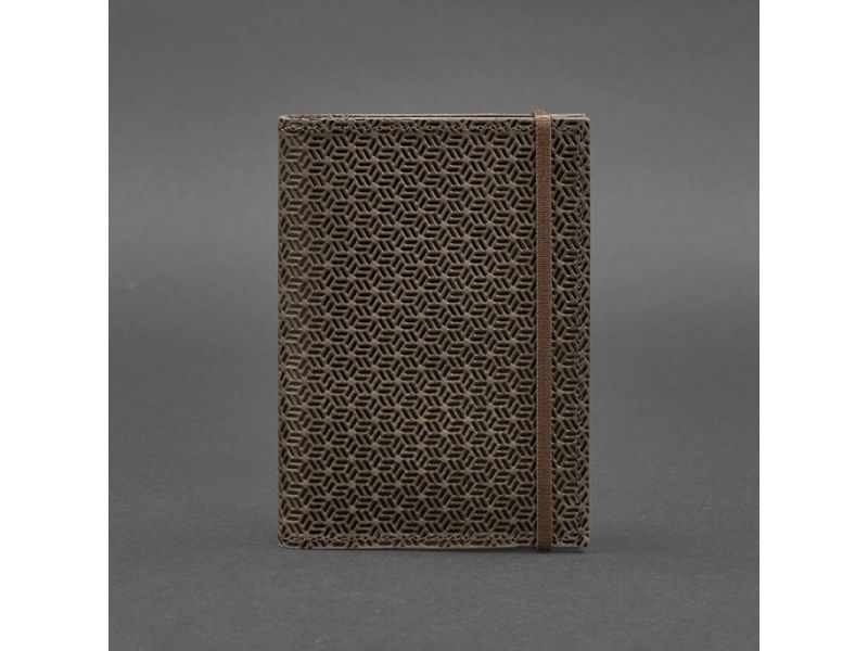 Кожаная обложка для паспорта 2.0 Карбон темно-коричневый Crazy Horse, фото 6