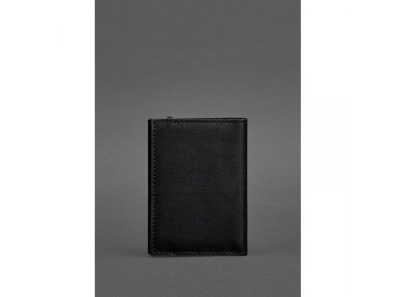 Кожаная обложка для паспорта 2.0 черная, фото 5