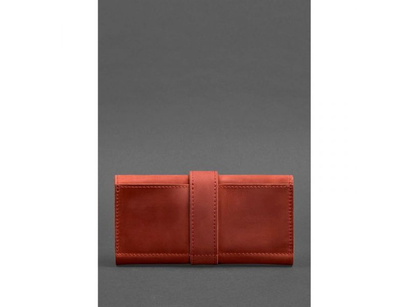 Кожаное женское портмоне 3.0 коралловое, фото 4