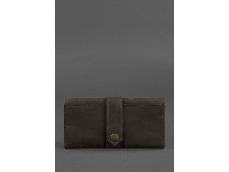 Кожаное портмоне 3.0 темно-коричневое, фото 1