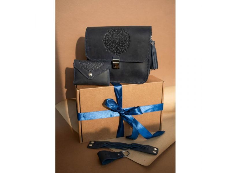 Женский подарочный набор кожаных аксессуаров Лондон, фото 1