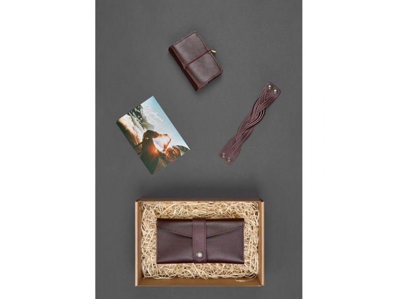 Женский подарочный набор кожаных аксессуаров Париж, фото 2