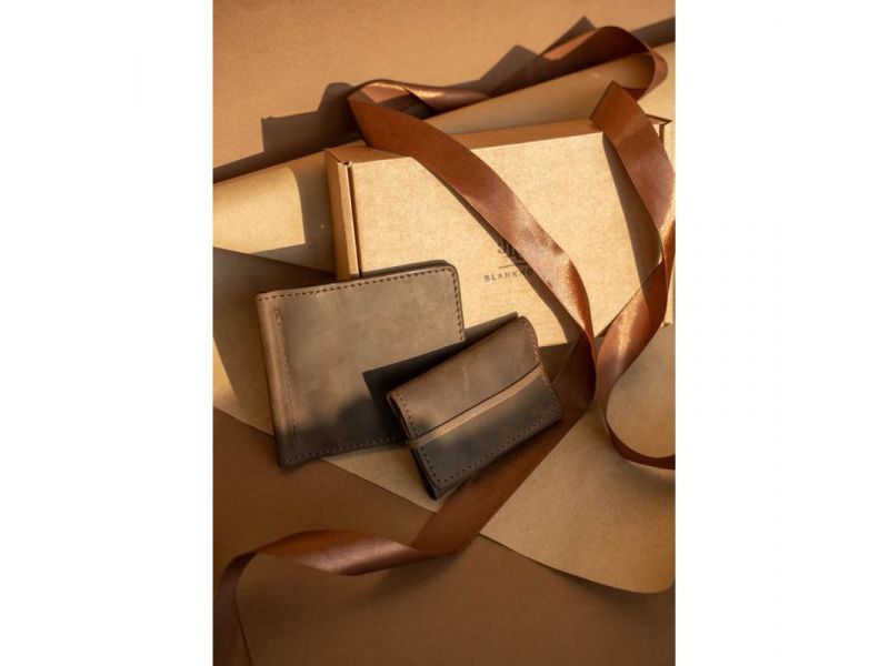 Мужской подарочный набор кожаных аксессуаров Лас-Вегас, фото 1