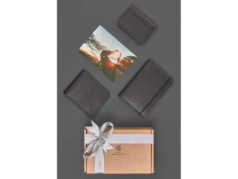 Мужской подарочный набор кожаных аксессуаров Милан, фото 2