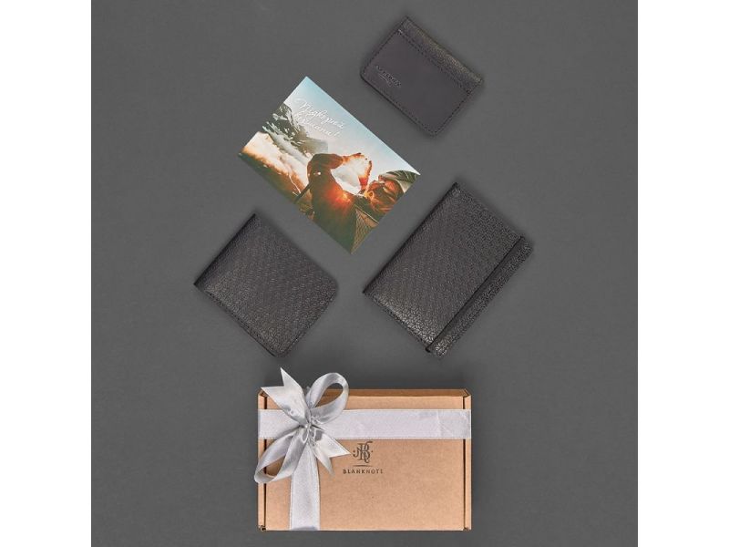 Мужской подарочный набор кожаных аксессуаров Милан, фото 4