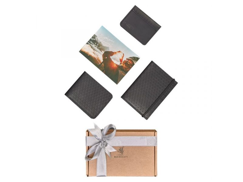 Мужской подарочный набор кожаных аксессуаров Милан, фото 5