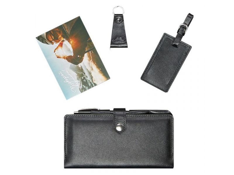 Набор кожаных аксессуаров для путешественника Берлин, фото 4