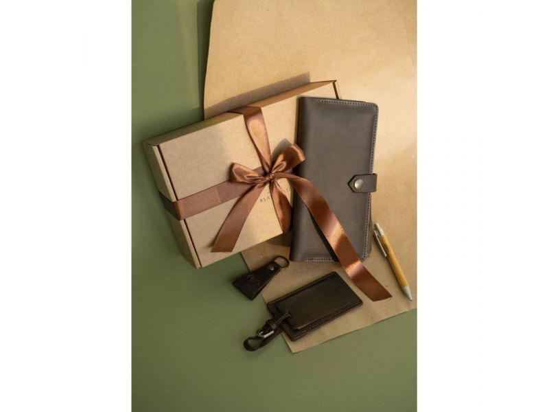 Набор кожаных аксессуаров для путешественника Барселона, фото 1