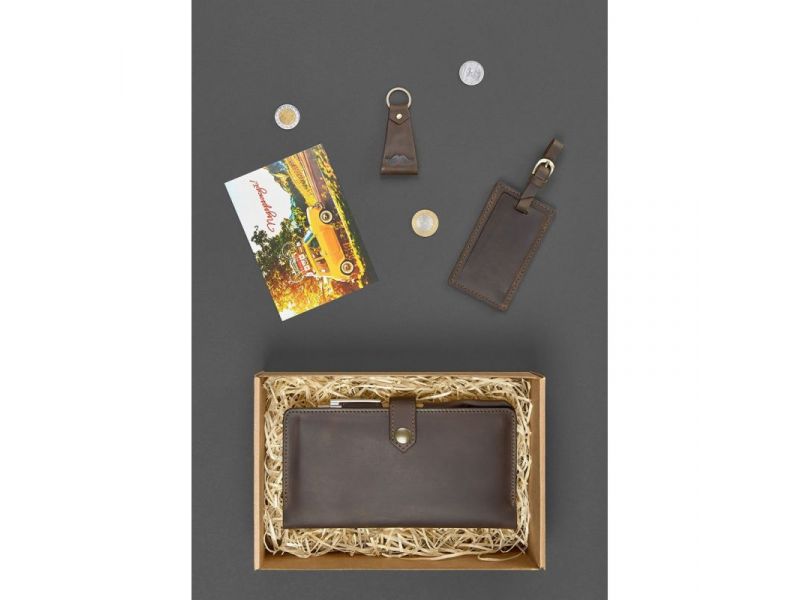 Набор кожаных аксессуаров для путешественника Барселона, фото 2