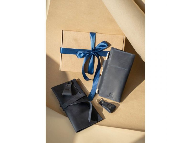 Набор кожаных аксессуаров путешественнику Рим для пары, фото 1