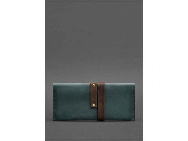 Кожаный тревел-кейс Voyager 1.0 зеленый с коричневым, фото 3