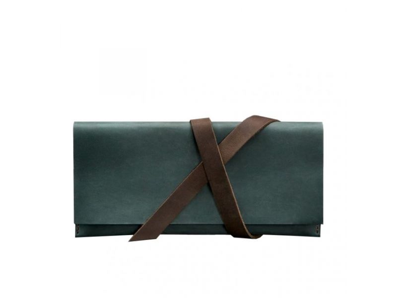 Кожаный тревел-кейс Voyager 1.0 зеленый с коричневым, фото 6