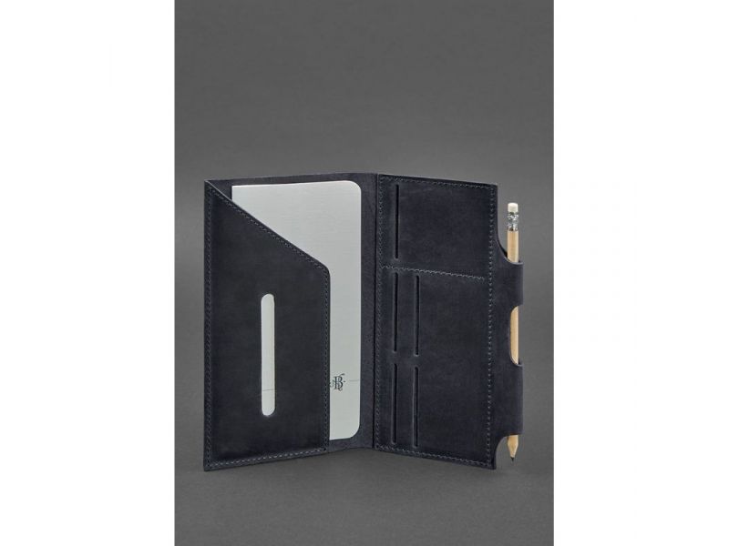 Кожаный тревел-кейс 3.0 синий, фото 3