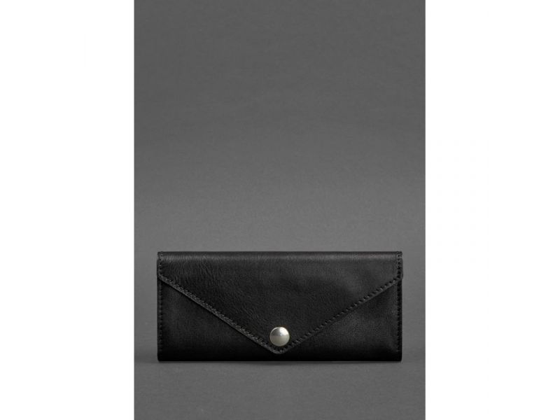 Женский кожаный кошелек Керри 1.0 черный Krast, фото 1