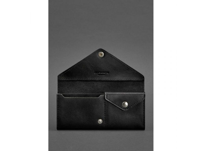 Женский кожаный кошелек Керри 1.0 черный Krast, фото 3