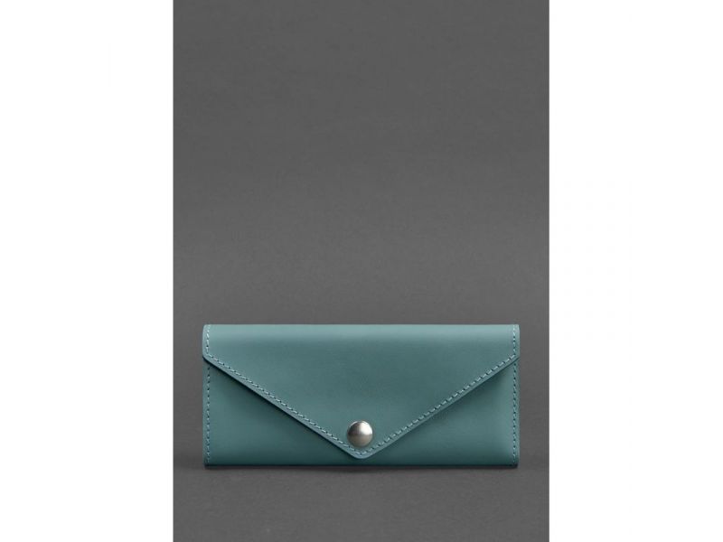 Женский кожаный кошелек Керри 1.0 бирюзовый, фото 2