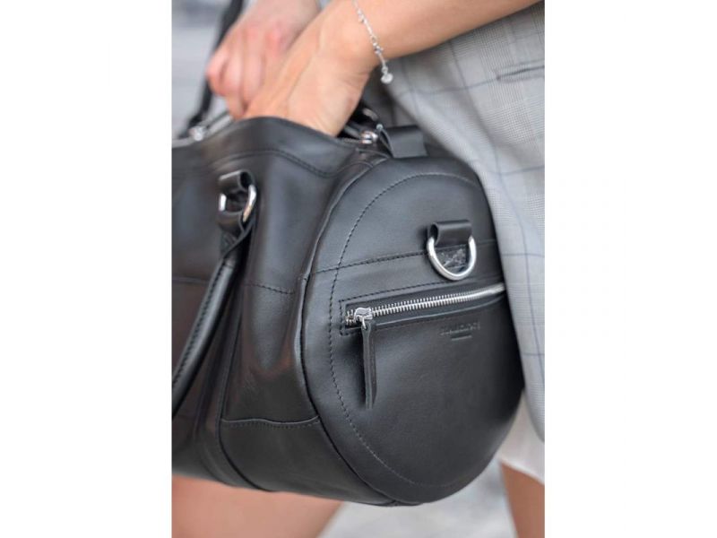 Кожаная сумка Harper черная Krast, фото 10