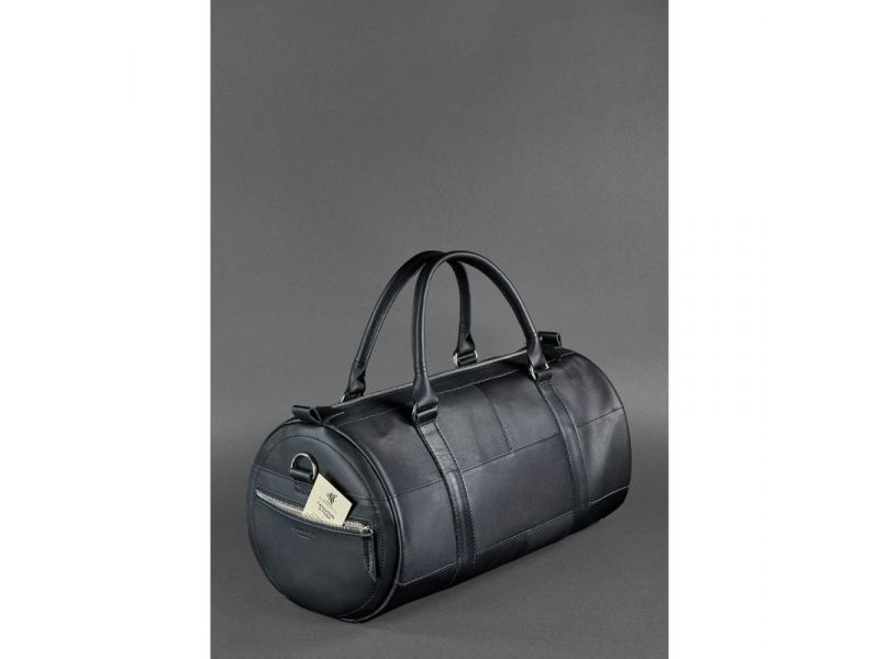 Кожаная сумка Harper черная Krast, фото 3