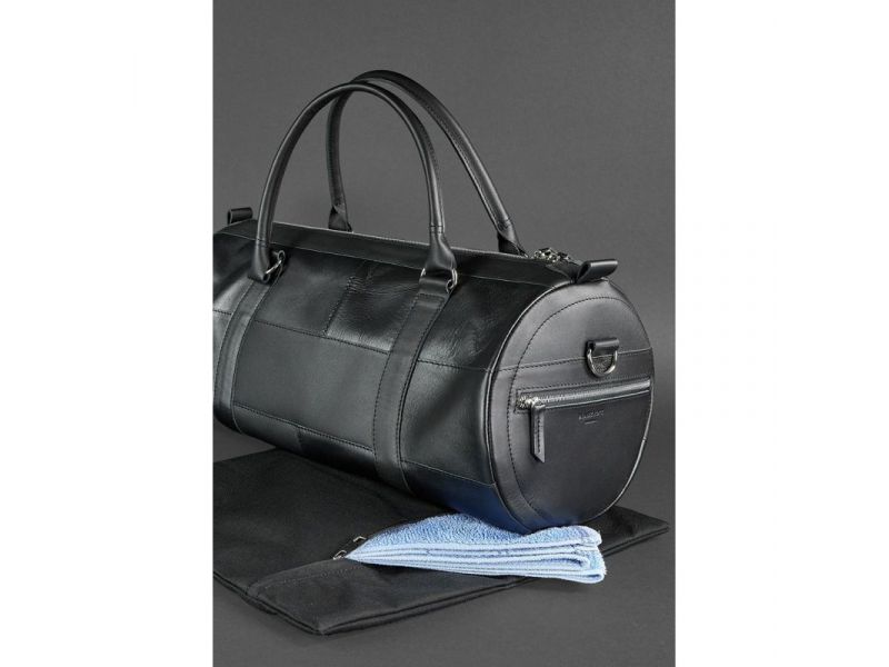 Кожаная сумка Harper черная Krast, фото 5