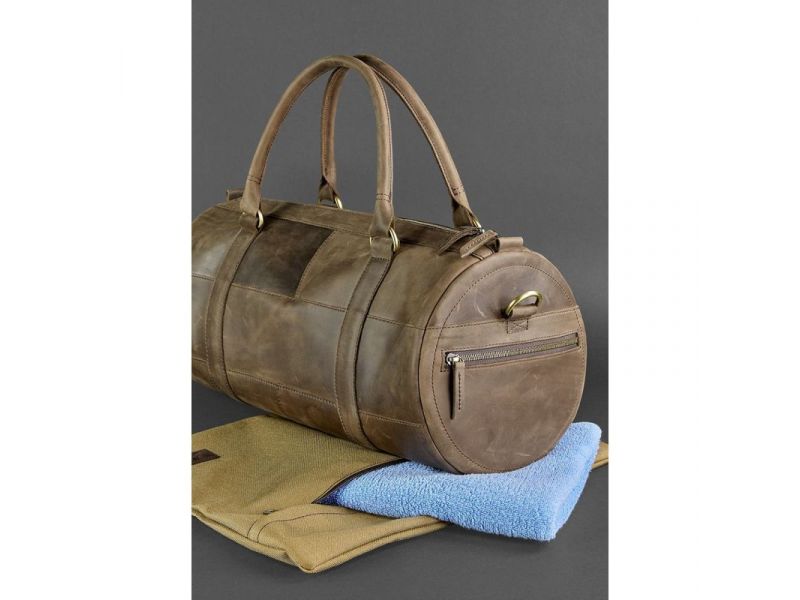 Кожаная сумка Harper  темно-коричневый Crazy Horse, фото 5